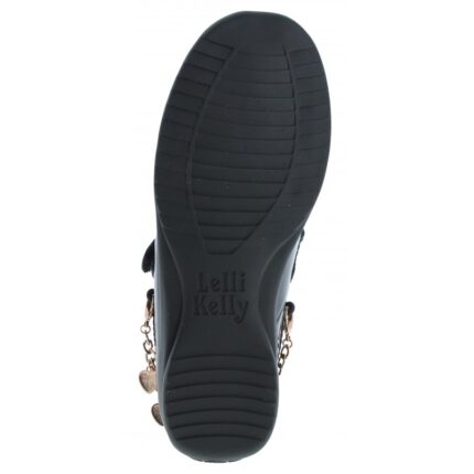 Lelli Kelly Annie LKSA8428 Love Heart School Shoes – Black Patent – Girls School Shoes - Crep Direct UK