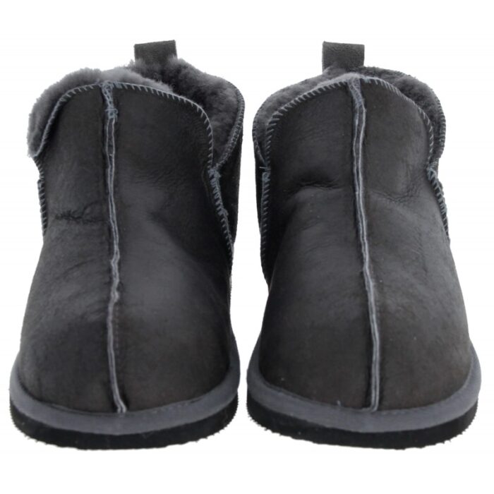 Shepherd of Sweden Anton Mens Sheepskin Slippers – Antique/Asphalt – Mens Slippers - Crep Direct UK