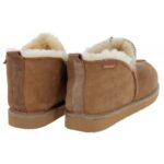 Shepherd of Sweden Anton Mens Sheepskin Slippers – Antique/Cognac – Mens Slippers - Crep Direct UK