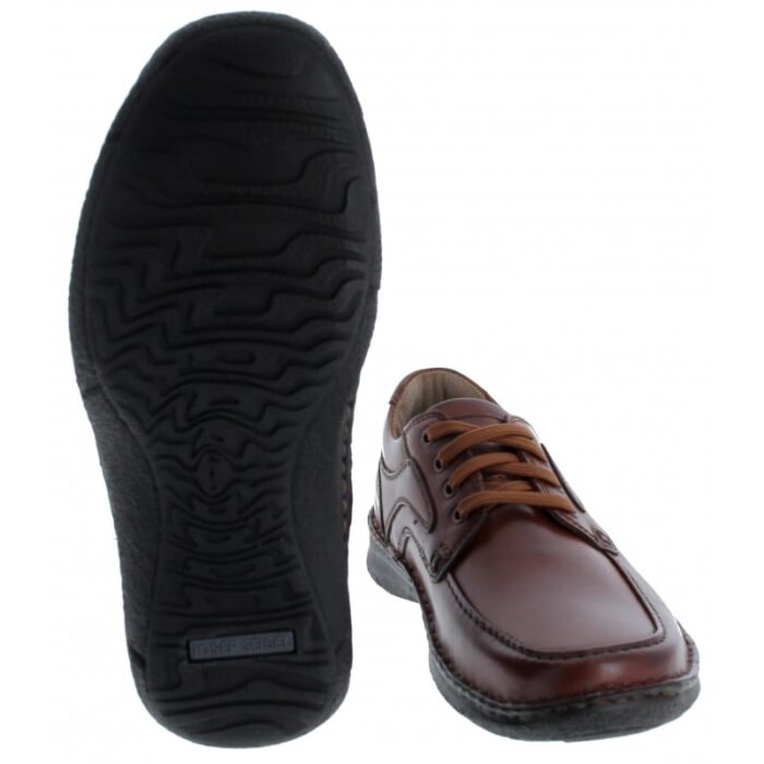 Josef Seibel Anvers 62 43662 Lace-Up Shoes – Cognac Leather – Mens Shoes - Crep Direct UK