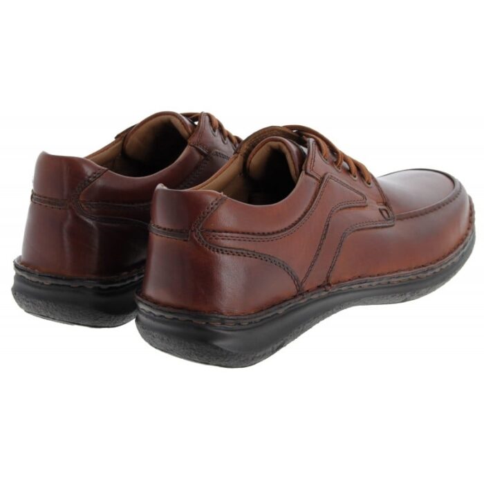 Josef Seibel Anvers 62 43662 Lace-Up Shoes – Cognac Leather – Mens Shoes - Crep Direct UK