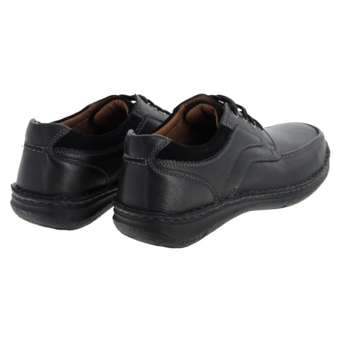 Josef Seibel Anvers 62 43662 Lace-Up Shoes – Schwarz Leather – Mens Shoes - Crep Direct UK