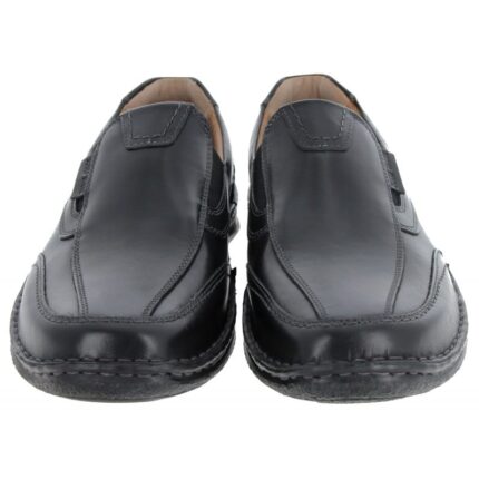 Josef Seibel Anvers 67 43621 Slip On Shoes – Black Leather – Mens Shoes - Crep Direct UK