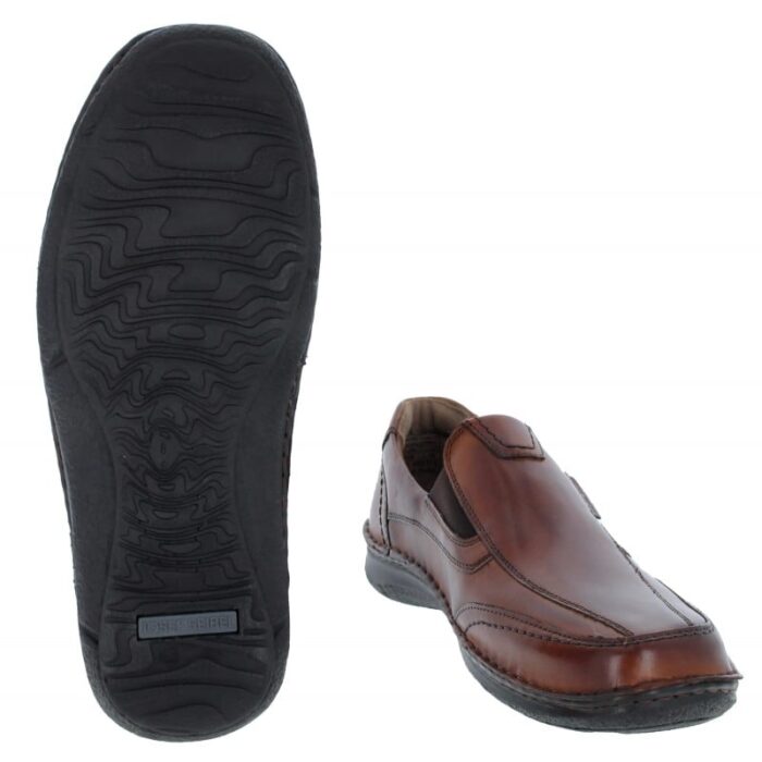 Josef Seibel Anvers 67 43621 Slip On Shoes – Cognac Leather – Mens Shoes - Crep Direct UK