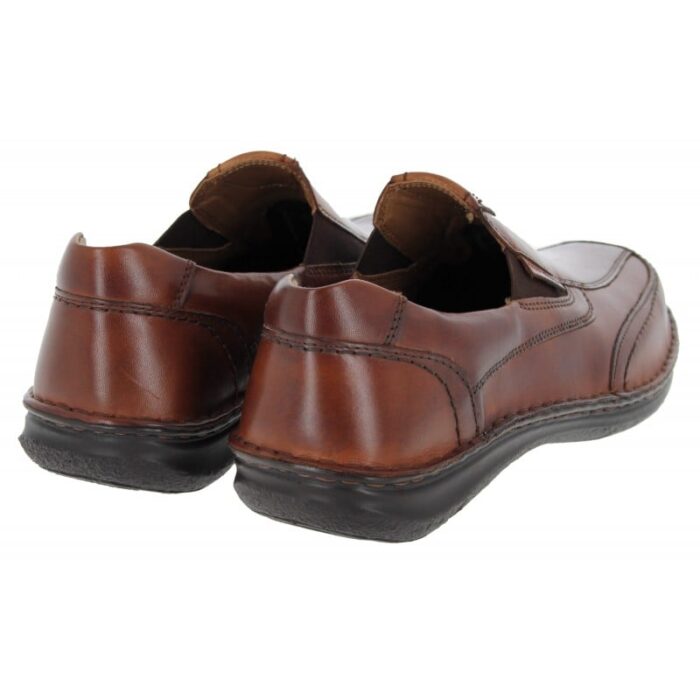 Josef Seibel Anvers 67 43621 Slip On Shoes – Cognac Leather – Mens Shoes - Crep Direct UK