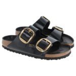Birkenstock Arizona 1021476 Big Buckle – Black High-Shine Leather – Womens Sandals, Sliders & Toe Posts - Crep Direct UK