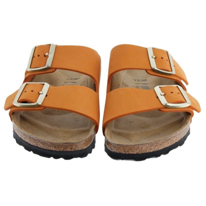 Birkenstock Arizona 1026732 Sandals – Burnt Orange Nubuck – Womens Sandals, Sliders & Toe Posts - Crep Direct UK