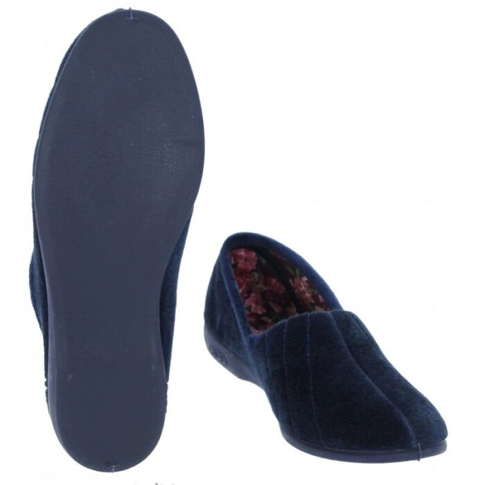 Gardiner Bros Gardiners Audrey Slippers – Navy – Womens Slippers - Crep Direct UK