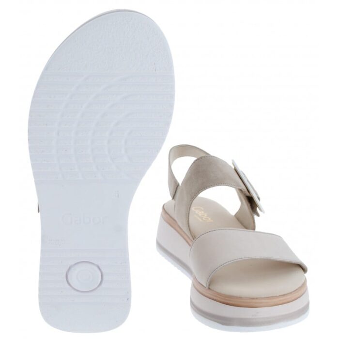 Gabor Aviemore 42.744 Sandals – Beige Leather – Womens Sandals, Sliders & Toe Posts - Crep Direct UK