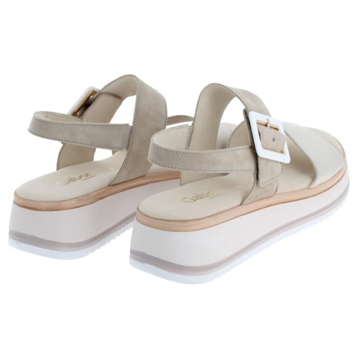 Gabor Aviemore 42.744 Sandals – Beige Leather – Womens Sandals, Sliders & Toe Posts - Crep Direct UK