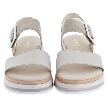 Gabor Aviemore 42.744 Sandals – Beige Leather – Womens Sandals, Sliders & Toe Posts - Crep Direct UK