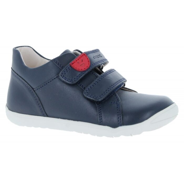 Geox B Macchia B254NB Shoes – Navy Leather – Boys Shoes - Crep Direct UK