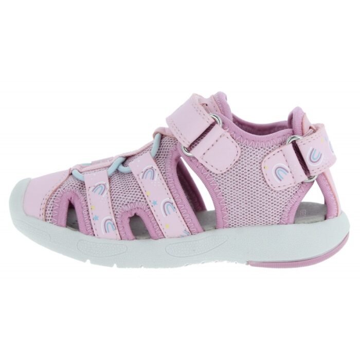 Geox B Sandal Multy B450DB Closed Toe Sandals – Light Pink – Girls Sandals - Crep Direct UK