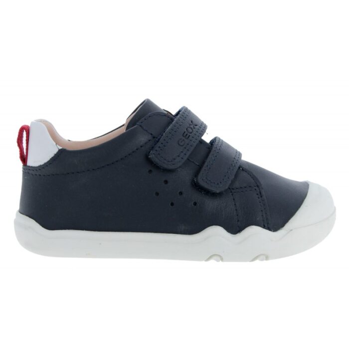 Geox B Steppieup B465WA Shoes – Navy Leather – Boys Shoes - Crep Direct UK