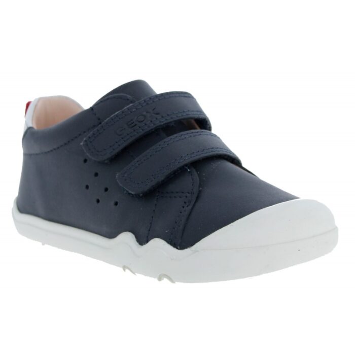 Geox B Steppieup B465WA Shoes – Navy Leather – Boys Shoes - Crep Direct UK