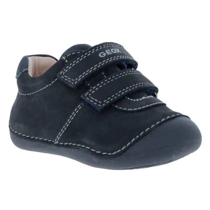 Geox B9439A B Tutim Shoes – Navy Suede – Boys First Shoes - Crep Direct UK
