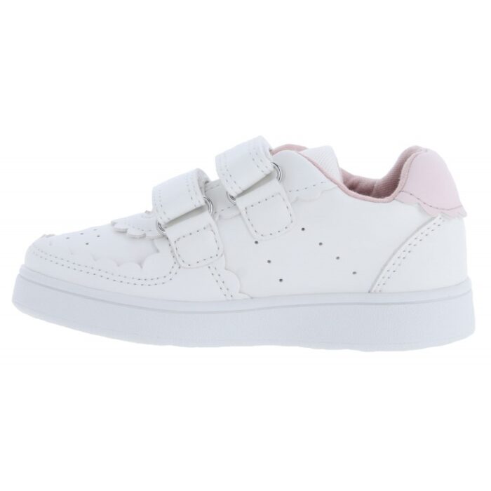 Geox B555MA Eclyper Trainers – White/Light Pink – Girls Shoes - Crep Direct UK