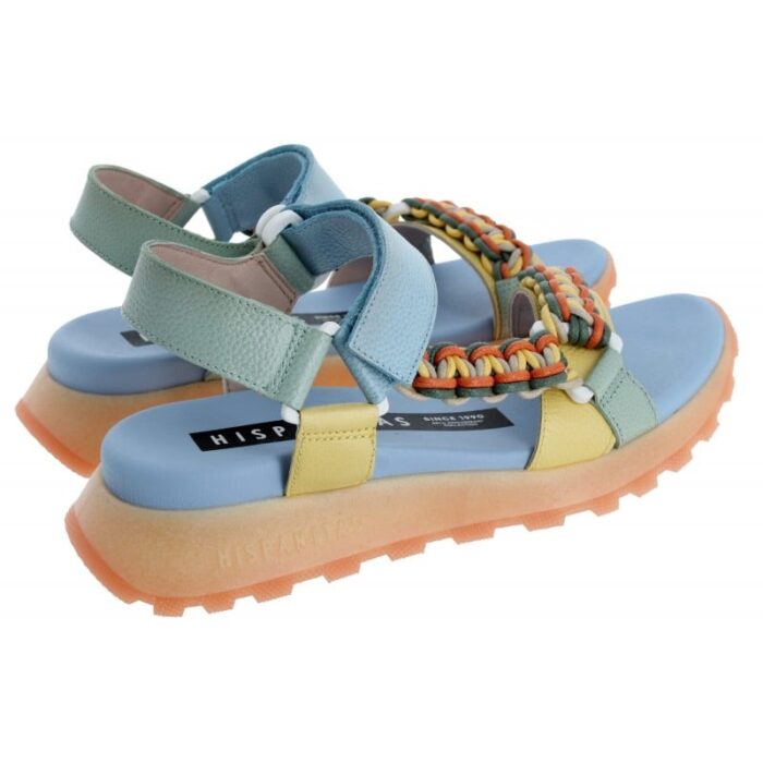 Hispanitas Maui HV253898 Sandals – Eucalyptus Multi Leather – Womens Sandals, Sliders & Toe Posts - Crep Direct UK