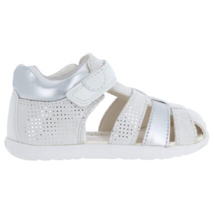 Geox B Sandal Macchia B254WB – Off White/Silver – Girls Sandals - Crep Direct UK Geox B Sandal Macchia B254WB – Off White/Silver – Girls Sandals - Crep Direct UK