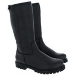 Panama Jack Bambina Boots – Black Leather – Womens Boots - Crep Direct UK