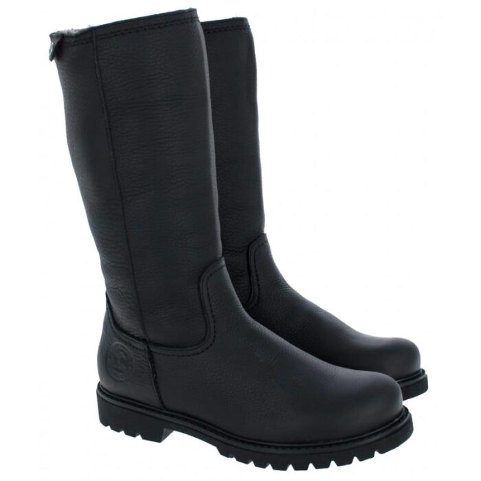 Panama Jack Bambina Boots – Black Leather – Womens Boots - Crep Direct UK