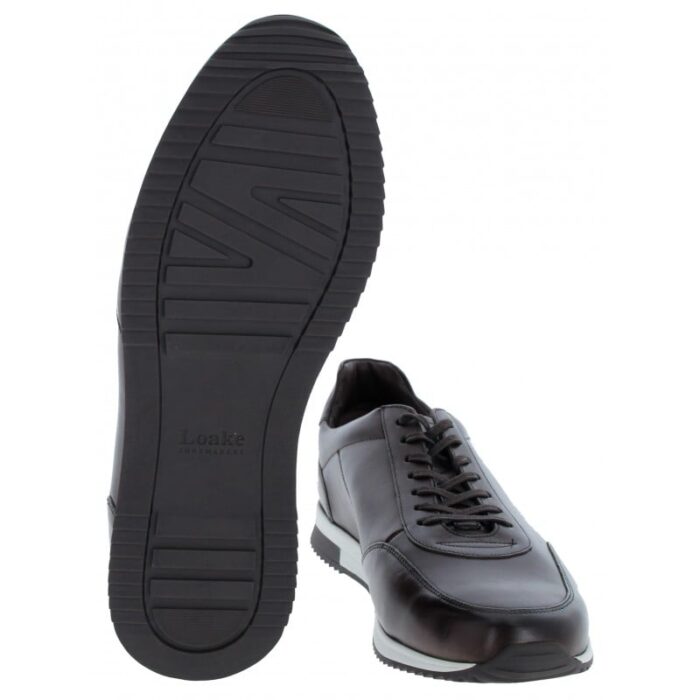 Loake Bannister Trainers – Dark Brown Leather – Mens Shoes - Crep Direct UK