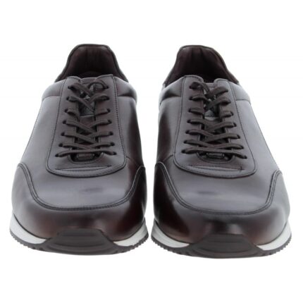Loake Bannister Trainers – Dark Brown Leather – Mens Shoes - Crep Direct UK