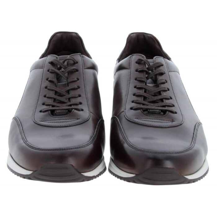 Loake Bannister Trainers – Dark Brown Leather – Mens Shoes - Crep Direct UK