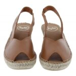 Toni Pons Bernia-P Peep Toe Espadrilles – Cuiro Leather – Womens Espadrilles - Crep Direct UK