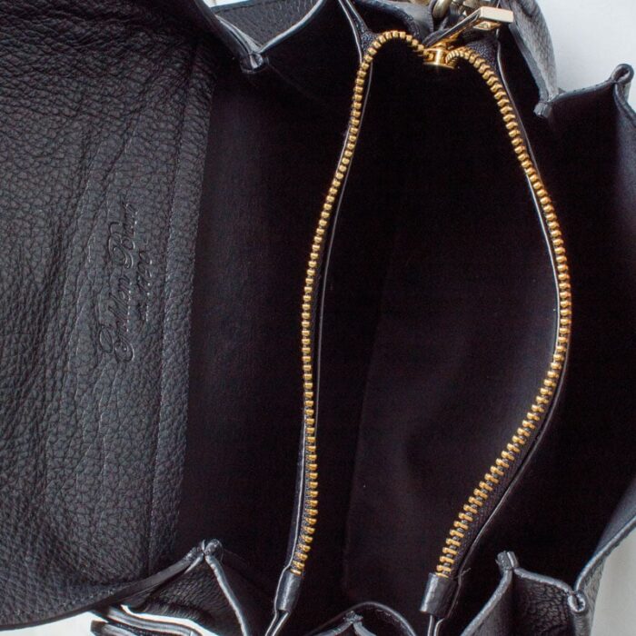 The Golden Boot Golden Boot Alba Shoulder Bag – Black Leather – Personalised Gifts for Her - Crep Direct UK