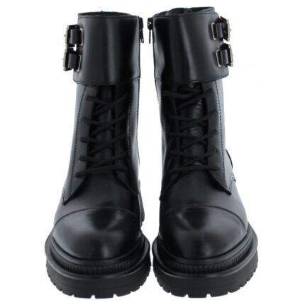 Alpe 2723 Ankle Boots – Black Leather – Womens Boots - Crep Direct UK