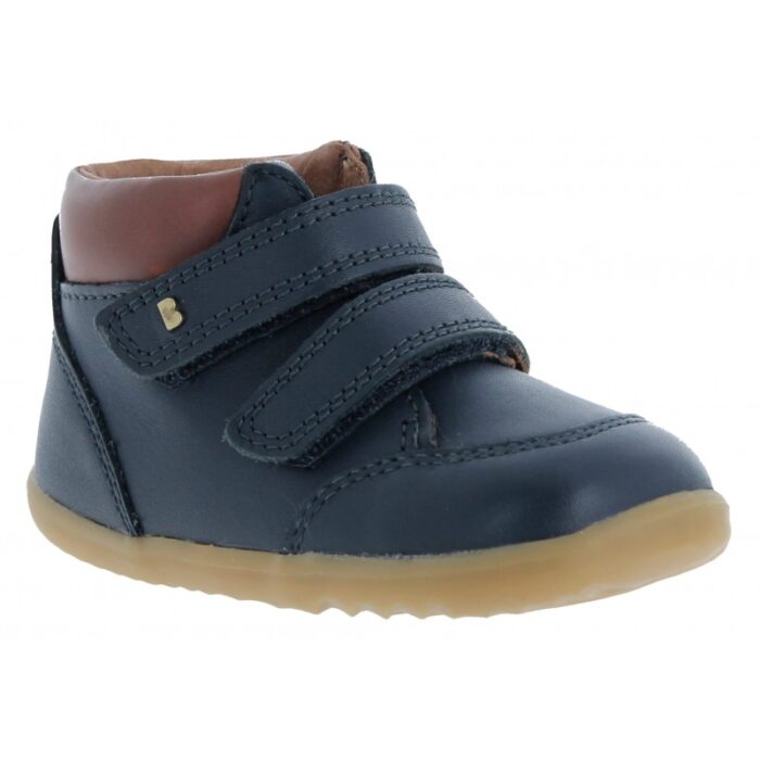 Bobux Step Up Timber 7281 Boots – Navy Leather – Boys Boots - Crep Direct UK