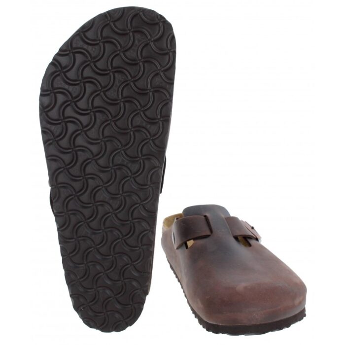 Birkenstock Boston 0860131 Clogs – Habana Leather – Mens Sandals, Sliders & Toe Posts - Crep Direct UK