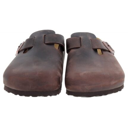Birkenstock Boston 0860131 Clogs – Habana Leather – Mens Sandals, Sliders & Toe Posts - Crep Direct UK