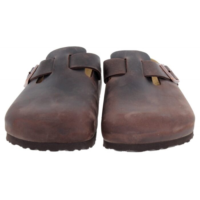 Birkenstock Boston 0860131 Clogs – Habana Leather – Mens Sandals, Sliders & Toe Posts - Crep Direct UK