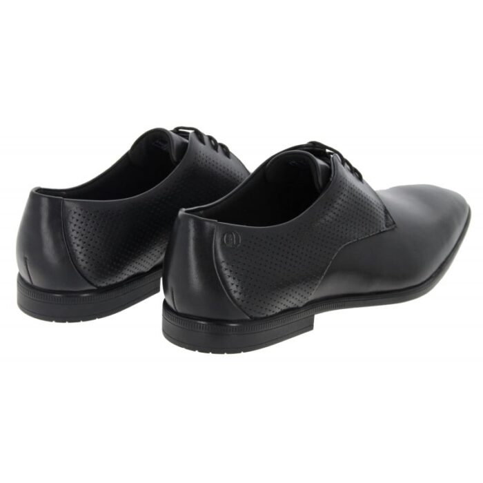 Clarks Boswyn Lace Shoes – Black Leather – Mens Shoes - Crep Direct UK