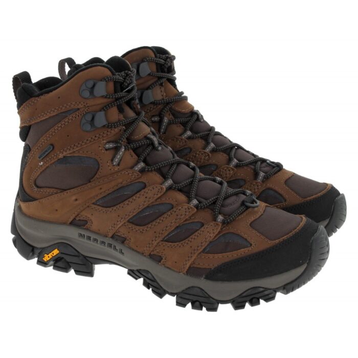 Merrell Moab 3 Apex Mid J037051 Walking Boots – Brown Leather – Mens Boots - Crep Direct UK