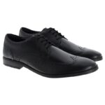 Clarks Brandon Limit Lace-Up Shoes – Black Leather – Mens Shoes - Crep Direct UK