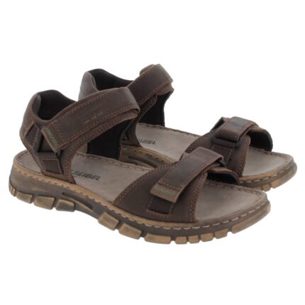 Josef Seibel Brendan 01 16801 Sandals - Brown Leather - Mens Sandals, Sliders & Toe Posts