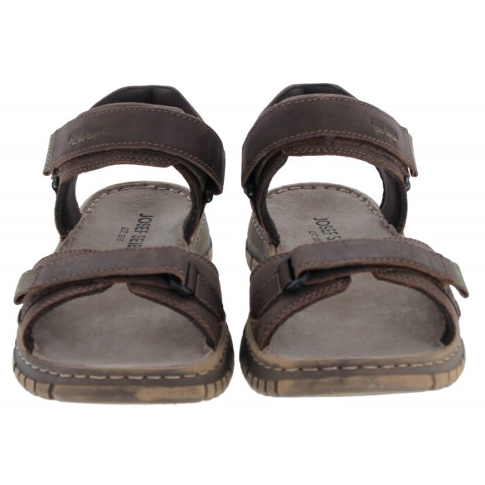 Josef Seibel Brendan 01 16801 Sandals – Brown Leather – Mens Sandals, Sliders & Toe Posts - Crep Direct UK