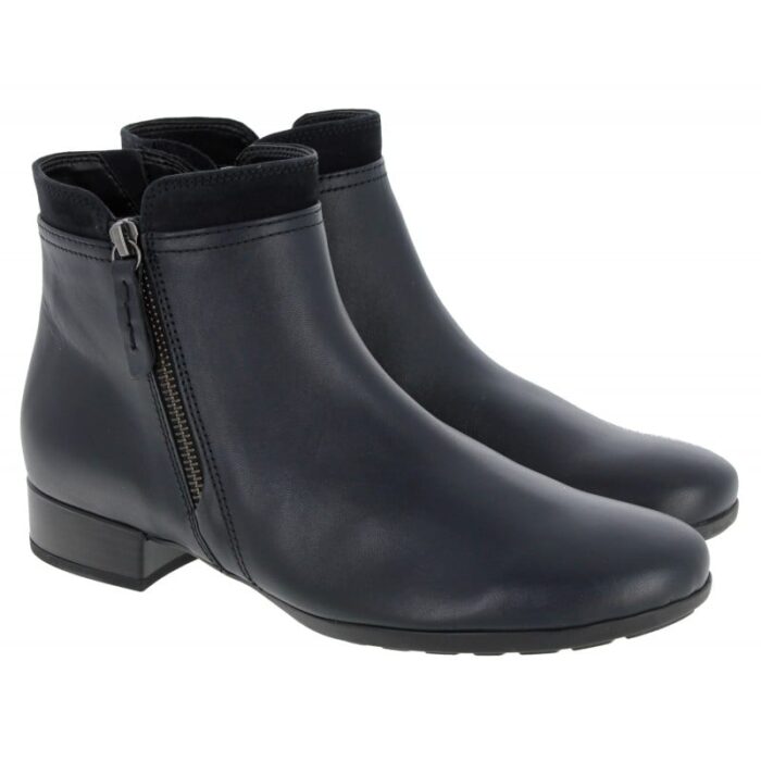 Gabor Briano 52.718 Ankle Boots – Midnight Leather – Womens Boots - Crep Direct UK