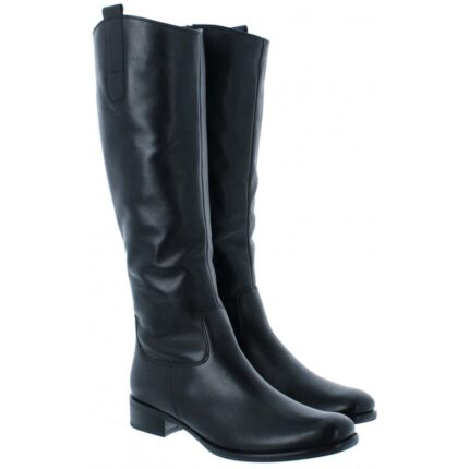 Gabor Brook S 51.648 Knee High Boots – Black Leather – Womens Boots - Crep Direct UK Gabor Brook S 51.648 Knee High Boots – Black Leather – Womens Boots - Crep Direct UK
