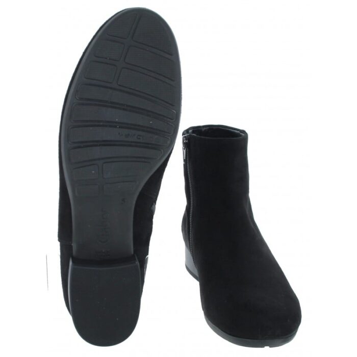 Gabor Buzz 52.719 Ankle Boots – Black Suede – Womens Boots - Crep Direct UK