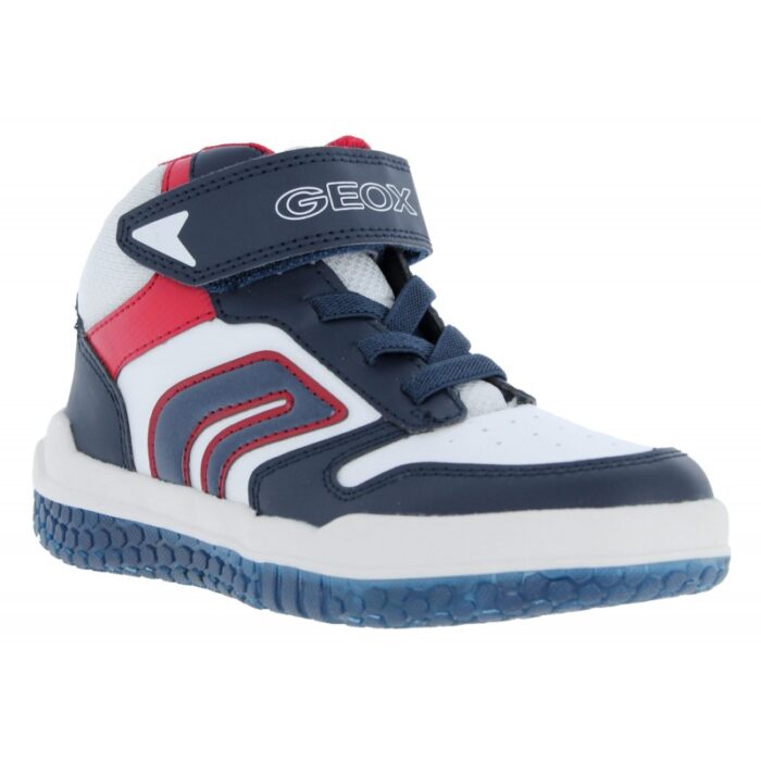 Geox J Buzzerlight J46MCA Trainer – Navy / White – Boys Boots - Crep Direct UK