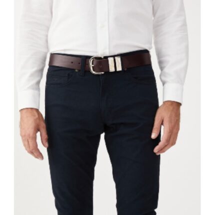 R. M. Williams Drover Belt CB583 1.5″ – Chestnut Leather – Mens Belts - Crep Direct UK