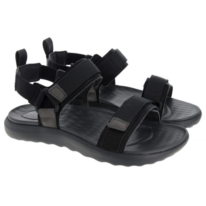 Hey Dude Carson 40727 Sandals – Black/Black – Mens Sandals, Sliders & Toe Posts - Crep Direct UK