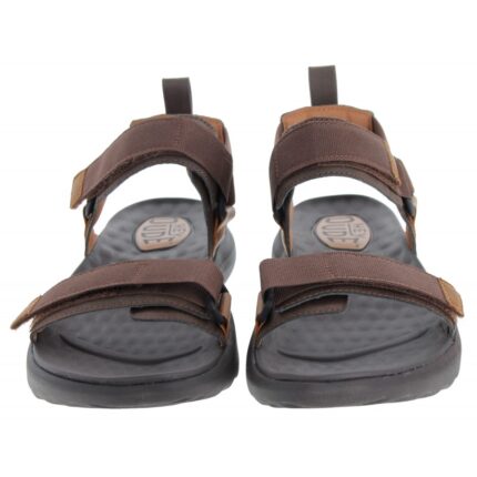 Hey Dude Carson 40727 Sandals – Brown/Brown – Mens Sandals, Sliders & Toe Posts - Crep Direct UK
