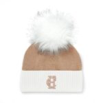 Holland Cooper Chelsea Merino Bobble Hat – Camel – Ladies Clothing - Crep Direct UK