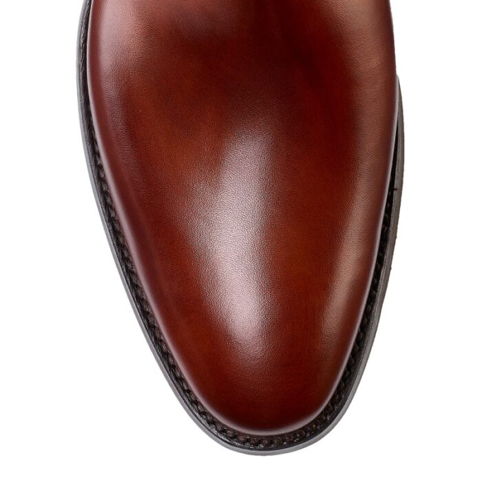 Crockett & Jones Crockett & Jones Chelsea 8 Boots – Chestnut Burnished Calf – Mens Boots - Crep Direct UK