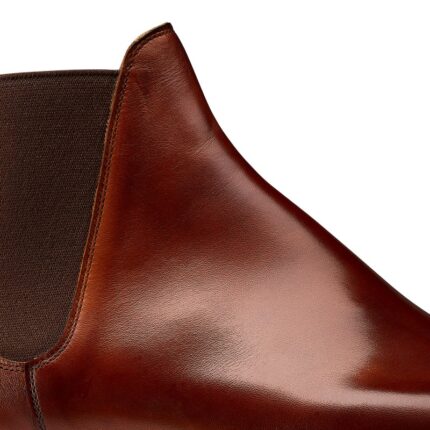 Crockett & Jones Crockett & Jones Chelsea 8 Boots – Chestnut Burnished Calf – Mens Boots - Crep Direct UK